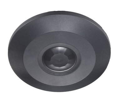 LED BEWEGINGSMELDER PLAFOND OPBOUW ZWART 360&deg; 1-1000-WATT 