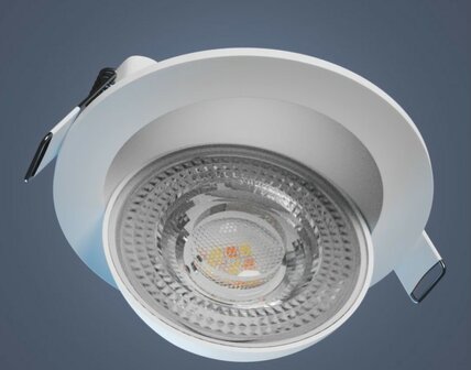 LED INBOUWSPOT 0-90&deg; ZWENKBAAR 230V 6,5W 850LM CCT-SWITCH