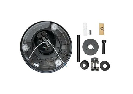 LED PLAFONDVENTILATOR ZWART 230V 50W 5600LM DIMBAAR 2700K/6500K