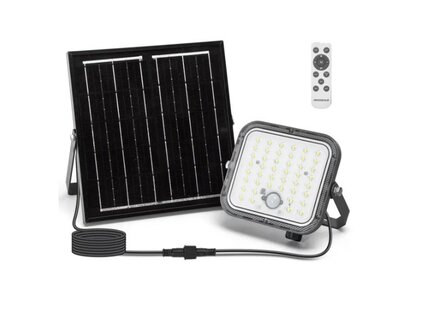 SOLAR LED VERSTRALER MET PIR SENSOR &amp; REMOTE 80W 800LM 6500K 