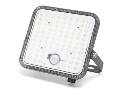 SOLAR LED VERSTRALER MET PIR SENSOR &amp; REMOTE 120W 1200LM 6500K 