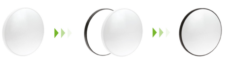 LED PLAFONDLAMP BLACK &amp; WHITE CCT IP54 230V 24W 3150LM 