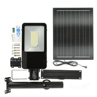 SOLAR LED STRAATLAMP SENSOR/REMOTE IP54 1100LM 4000K 