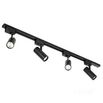 1-FASE TRACK SET NEXTRACK BLACK 1-METER - 4 X RAILSPOTS 