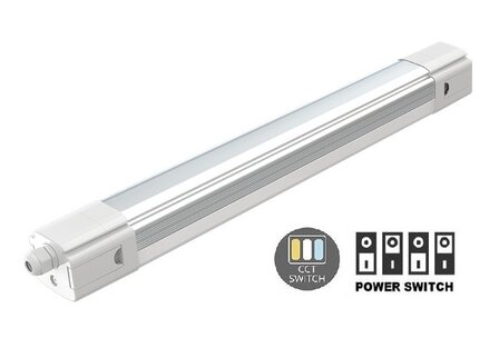 LED TRI-PROOF 150CM IP65 IK10 POWER &amp; CCT-SWITCH 