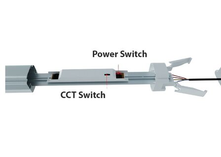LED TRI-PROOF 150CM IP65 IK10 POWER &amp; CCT-SWITCH 