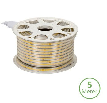 COB LED STRIP 230V IP65 5-METER 4000K NEUTRAAL WIT 