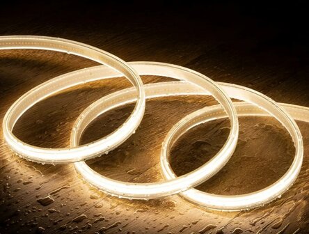 COB LED STRIP 230V IP65 10-METER 2700K WARM WIT 
