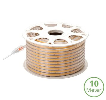COB LED STRIP 230V IP65 10-METER 2700K WARM WIT 