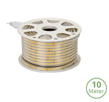COB LED STRIP 230V IP65 10-METER 4000K NEUTRAAL WIT 