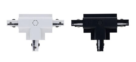 T-CONNECTOR LINKS-2 VOOR INBOUW 3-FASE RAIL WIT OF ZWART
