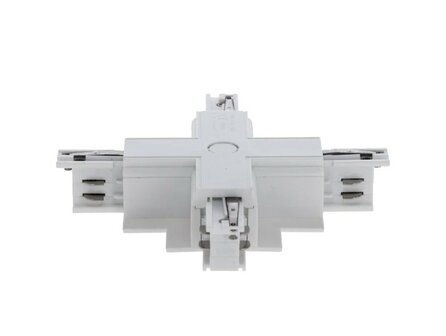 X-CONNECTOR VOOR INBOUW 3-FASE RAIL WIT OF ZWART