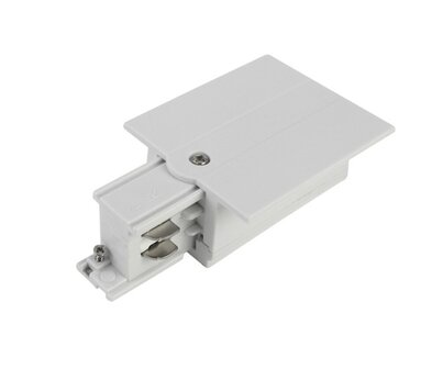 POWER CONNECTOR RECHTS VOOR INBOUW 3-FASE RAIL WIT OF ZWART