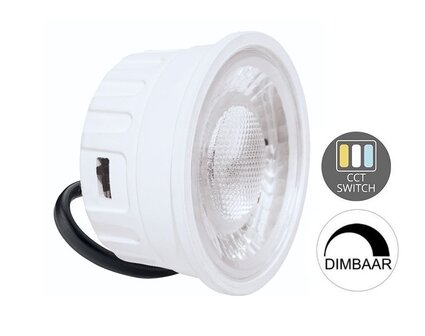 LED MODUL SLIM DIMBAAR 38&deg; 230V 5W 420LM CCT-SWITCH 
