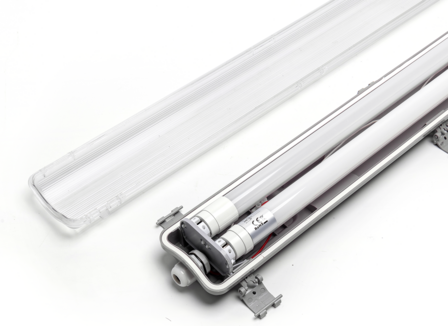 LED TL ARMATUUR IP65 DUBBEL 60CM 230V 18W 2160LM 4000K