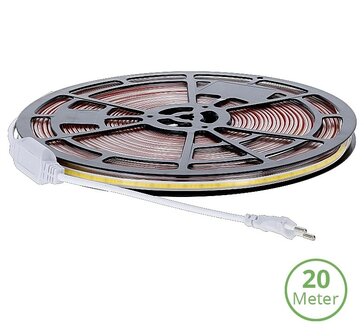 COB LED STRIP 230V IP65 20-METER 2700K WARM WIT 