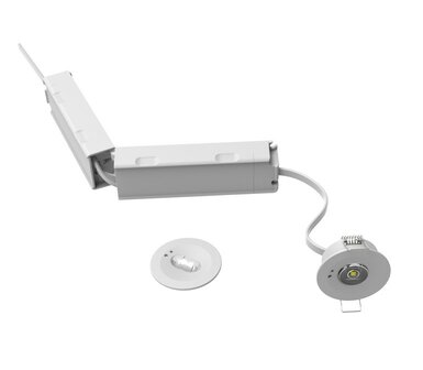 LED NOODLAMP INBOUWSPOT LENS 360&deg; &amp; GANGPADEN 
