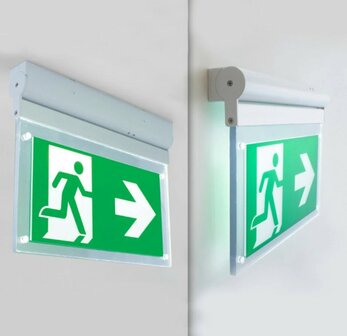 LED NOODLAMP WAND &amp; PLAFOND 4 PICTOGRAMMEN 3W 150LM 