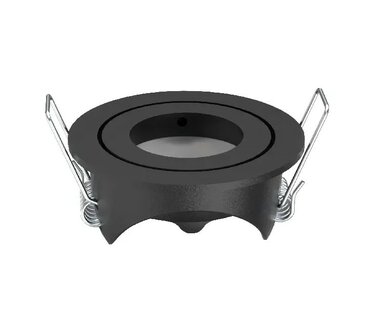 INBOUWARMATUUR ROND MAT ZWART IP20 MR11 GU11 35-MM SPOTS