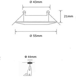 INBOUWARMATUUR ROND WIT IP20 MR11 GU11 35-MM SPOTS