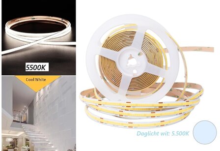COB LED STRIP IP65 24V/DC 10W/M. CRI-90 4 LICHTKLEUREN