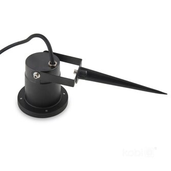 TUINSPOT MET GRONDPIN ALUMINIUM/GLAS IP65 230V GU10