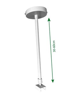 OPHANGSYSTEEM-SET 3-FASE RAILS 30CM/60CM WIT OF ZWART