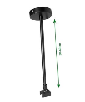 OPHANGSYSTEEM-SET 3-FASE RAILS 30CM/60CM WIT OF ZWART