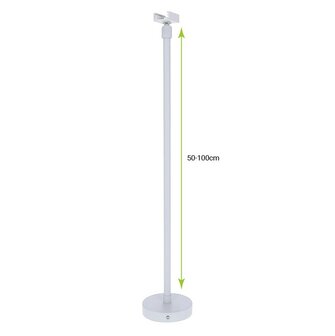 OPHANGSYSTEEM-SET 3-FASE RAILS 50CM/100CM WIT OF ZWART