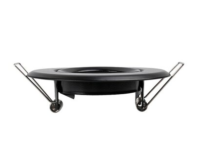 INBOUWARMATUUR ECO &Oslash;90-MM ZWART METAAL GU10/MR16
