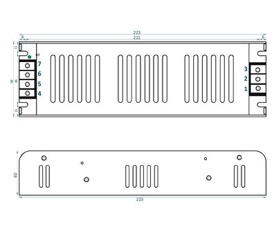 LED TRANSFORMATOR 24V/DC 200-WATT 8,33A