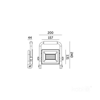 LED WERKLAMP BOUWLAMP IP65 230V 50W 4250LM 4000K