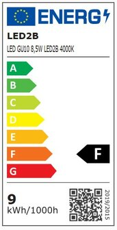 LED SPOT BASIC 120&deg; 230V GU10 8,5W=75W 800LM 4000K
