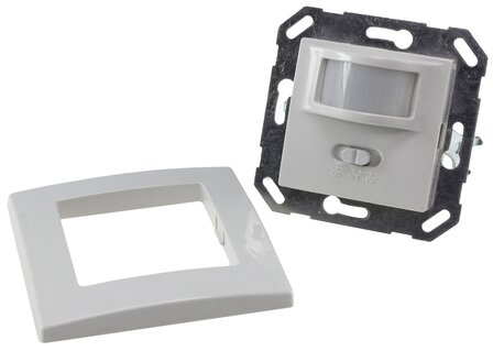 LED PIR BEWEGINGSMELDER WAND INBOUW IP20 230V 1-200W 160&deg; 9M REIKWIJDTE  