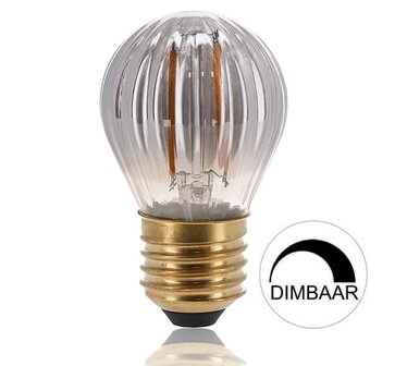 LED FILAMENT G45 MINI-LAMP SMOKY E27 2W 60LM 2000K  