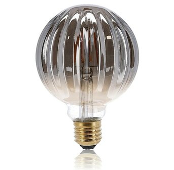 LED FILAMENT G95 GLOBE SMOKY DIMBAAR E27 5W 233LM 2000K  