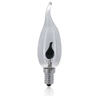 LED FILAMENT KAARSLAMP VLAM EFFECT SMOKY E14 2W 2200K
