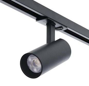1-FASE LED RAILSPOT ZWART DIMBAAR 230V 10W 780LM CCT-SWITCH