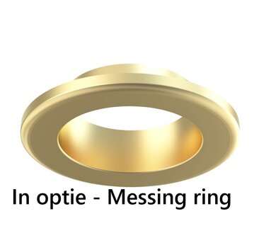 LED INBOUWSPOT ZWART IP65 38&deg;/60&deg; CCT-SWITCH 4W 400LM 