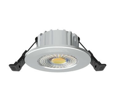 LED INBOUWSPOT SLIM ZILVER IP65 38&deg;/60&deg; CCT-SWITCH 6W 600LM 
