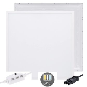 LED PANEEL BACK-LIT 60X60CM MET 3-SWP SNOER 28W CCT-SWITCH 