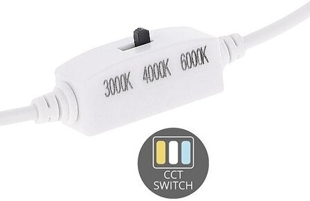 LED PANEEL BACK-LIT 120X30CM MET EUROSNOER 28W CCT-SWITCH 