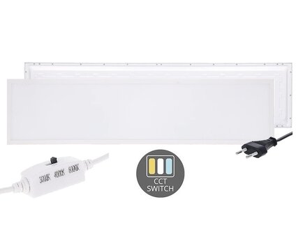 LED PANEEL BACK-LIT 120X30CM MET EUROSNOER 28W CCT-SWITCH 