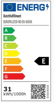 LED PANEEL BACK-LIT 120X30CM MET EUROSNOER 28W CCT-SWITCH 