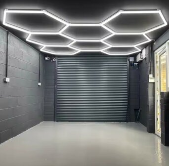 LED HEXAGON 8 HONINGRATEN COMPLEET SET KOEL WIT 