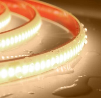 230V COB LED STRIP MET DIMMER IP67 10-METER 3000K WARM WIT