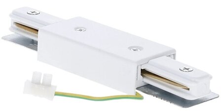 MIDDENVOEDING CONNECTOR VOOR 1-FASE RAILS WIT OF ZWART