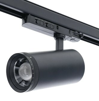 LED 3-FASE RAILSPOT ZOOM 15&deg;-55&deg; POWER- &amp; CCT-SWITCH 
