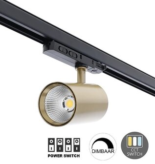 LED 3-FASE RAILSPOT DIM POWER- &amp; CCT-SWITCH MESSING