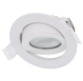 LED INBOUWSPOT SLIM IP65 DIMBAAR &amp; CCT-SWITCH 6W 400LM WIT 